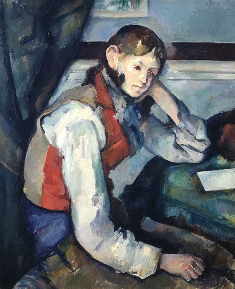 The Boy In The Red Waistcoat Paul Cézanne Sartle Rogue Art History