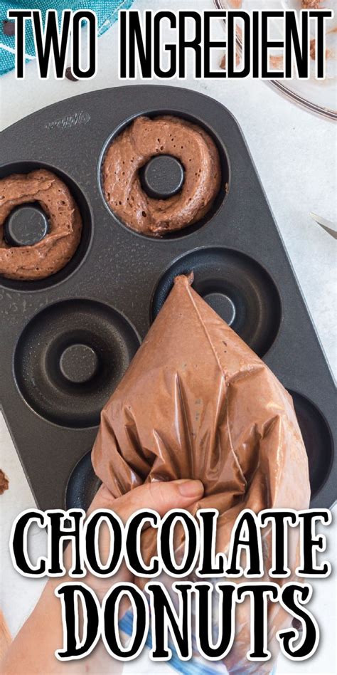 two ingredient baked chocolate donut recipe