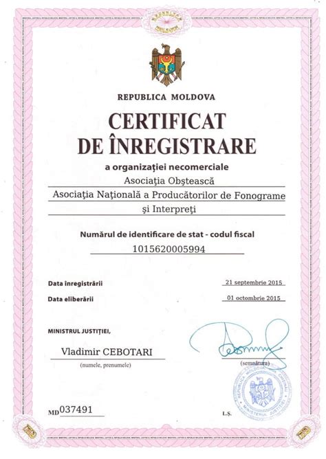 Certificat De Inregistrare Anpfi Pdf