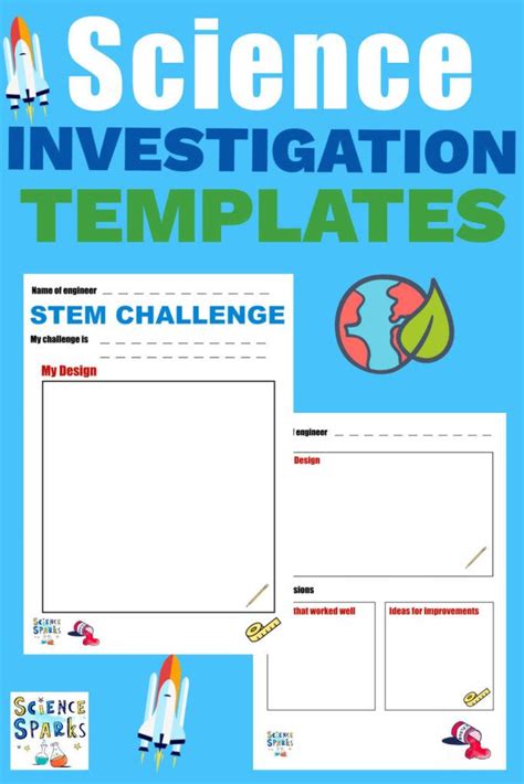 Science Experiment Templates Science Experiments Science Printables
