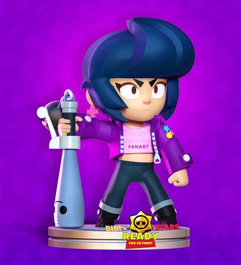 Learn the stats, play tips and damage values for bibi from brawl stars! Bibi - Brawl Stars Fanart 3D printable model | CGTrader
