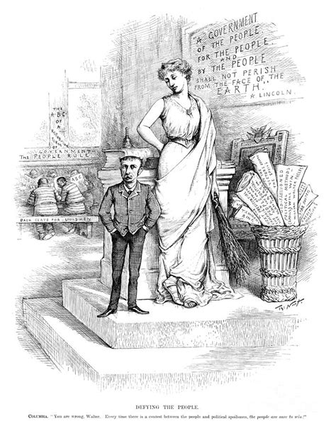 Spoils System Cartoon 1885 Drawing By Thomas Nast