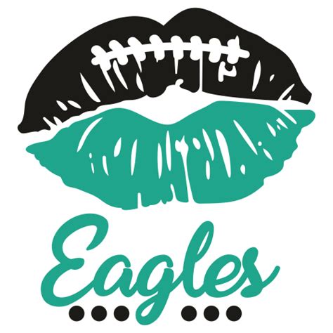 Philadelphia Eagles Lips Svg Eagles Lips Vector File Eagles Lips Football Svg Cut Files
