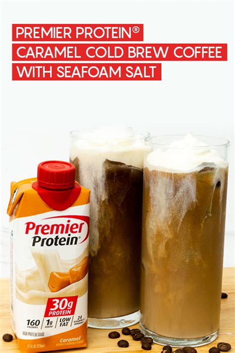 Then add in your sweetener, you could use a couple of pumps vanilla, but you can also use agave, honey or. Premier Protein® Caramel Cold Brew Coffee with Sea Salt ...