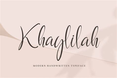 Khaylilah Script Fonts Creative Market