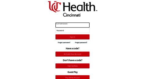 My Uc Health Application Error Page