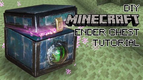 Diy Minecraft Ender Chest Tutorial How To Make An Ender Chest Youtube