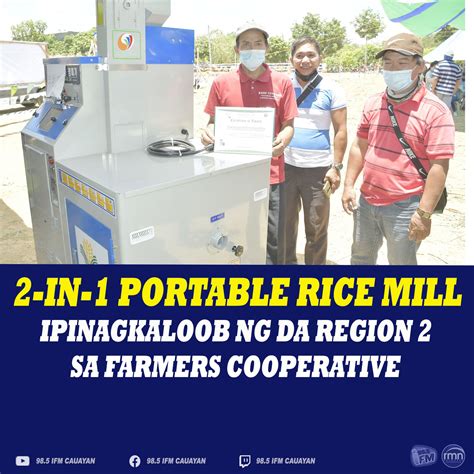 2 In 1 Portable Mini Rice Mill Ibinigay Sa Grupo Ng Mga Magsasaka