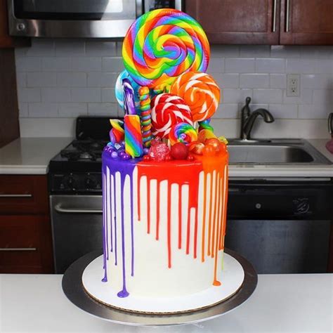 colored drips easy two ingredient recipe and tutorial recipe colorful cakes cool birthday