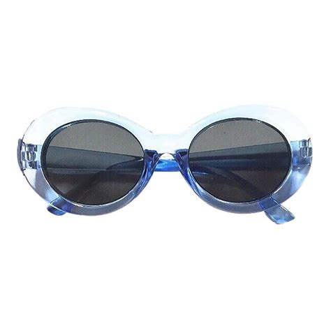 Clout Goggles Sunglasses Rapper Kurt Cobain Oval Shades Grunge Glasses