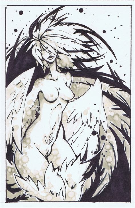 Inktober 2016 Harpy By Abysmal0 Hentai Foundry