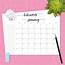 Monthly Calendar With Notes Section Template  Printable PDF