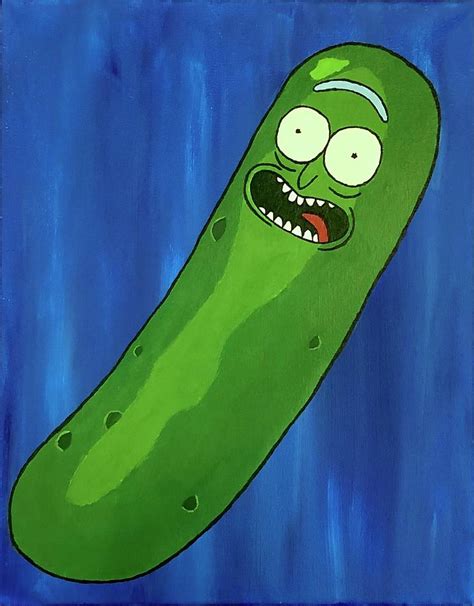 Pickle Rick Painting By William Gerard Fine Art America