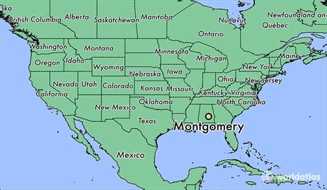 Where Is Montgomery Al Montgomery Alabama Map