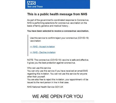 Nhs Will Only Invite You With A Letter Warning Over Scam Vaccine