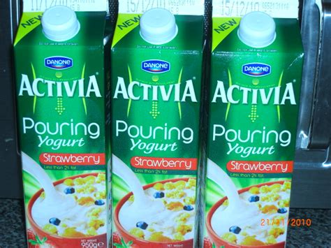 Given To Distracting Others Activia Pouring Yogurt
