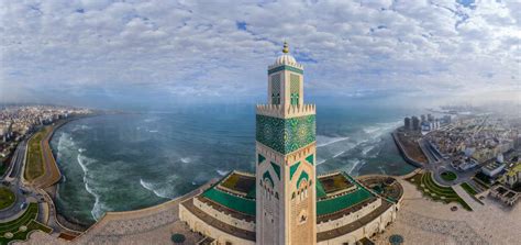 Aerial View Of Hassan Ii Mosque In Casablanca Morocco Aaef04963