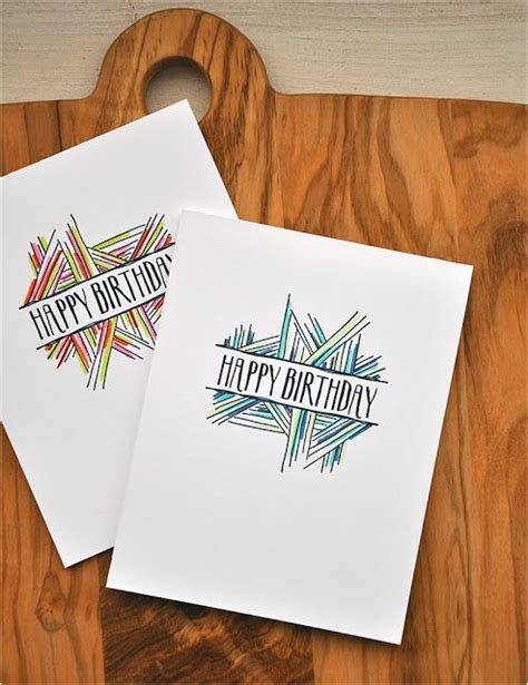 I hand paint each order, so not one is alike! Aesthetic Birthday Cards | BirthdayBuzz