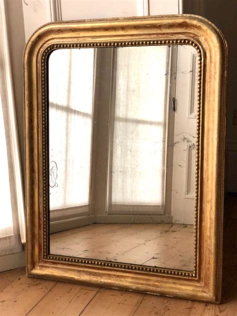 Antique French Gilt Louis Philippe Mirror C1860 738064