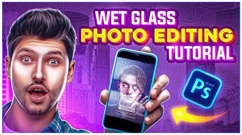 ps touch wet glass concept photo editing tutorial 🔥 ps cc 2019 mobile photoshop 4k editing 😍