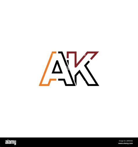 Letter Ak Logo Icon Design Template Elements Stock Vector Image And Art