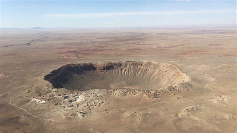 Meteor Crater From The Air 4k Quality Youtube
