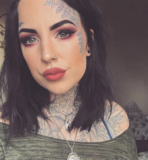 Small Face Tattoos Female