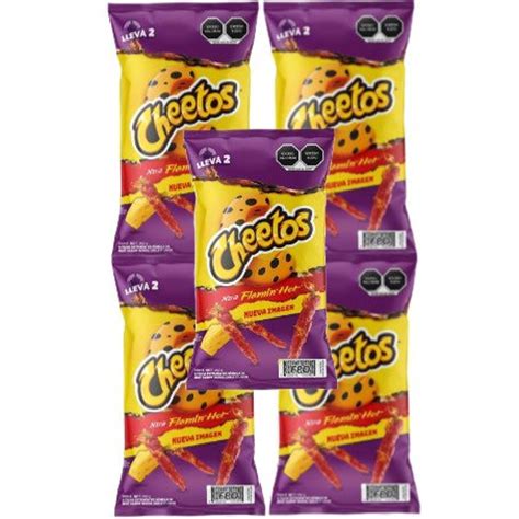 Cheetos Xtra Flamin Hot Sabritas Mexican 5 Bags 45g Each Etsy