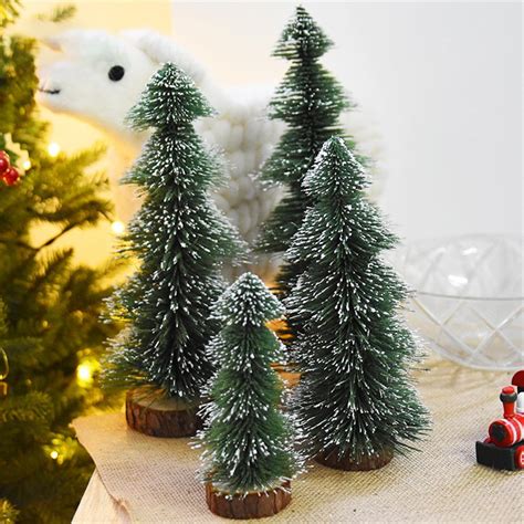 Mini Christmas Tree Stick White Cedar Desktop Small ...
