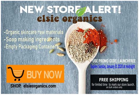 Were Officially Open Elsie Organics The Skincare Formulation