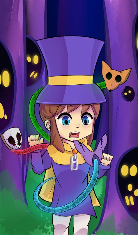 Fanart Of Hat Kid Greeting The Locals In The Subcon Forest Rahatintime