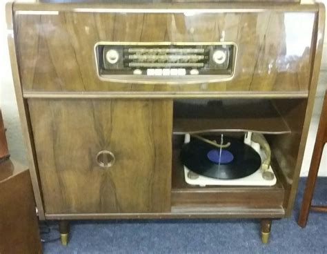 Ferguson Vintage Radio And Record Player Cabinet At