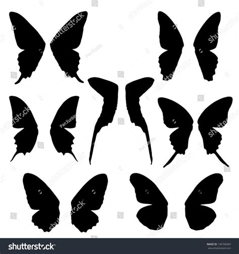 Butterfly Wing Silhouette Embellishments Materials Card Making