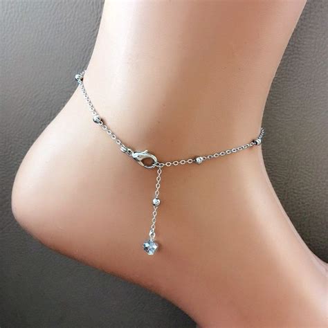 Silver Gold Ball Chain Anklet Delicate Anklet Silver Anklet Etsy In