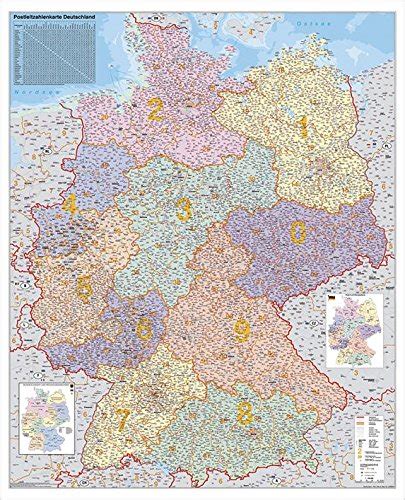 Postleitzahlenkarte Deutschland Iii Gnstig Bei Geosmilede