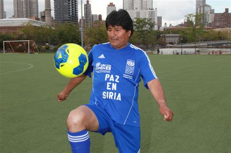 Bolivias Newest Professional Soccer Star President Morales Wsj