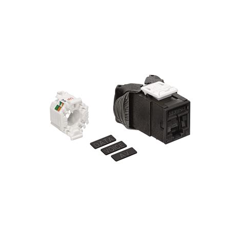 Conector Atlas X1 Cat6 Utp Con Persiana Negro