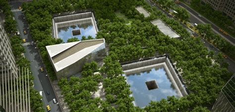 Aerial View Of The 911 Memorial At Ground Zero In Nyc Inhabitat