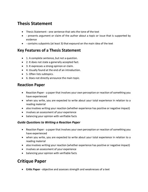 Facts About Thesis Statements Thesis Statement Tips And Examples
