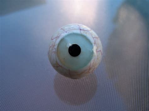 Unique Lampwork Glass Eyeball Marble With Glassy By Ricodelux