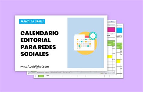Plantilla GRATIS Crear Un Calendario Editorial Para Redes Sociales 2021
