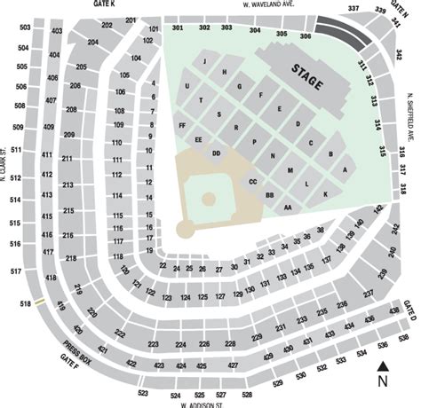 Cubs Stadium Seating Chart