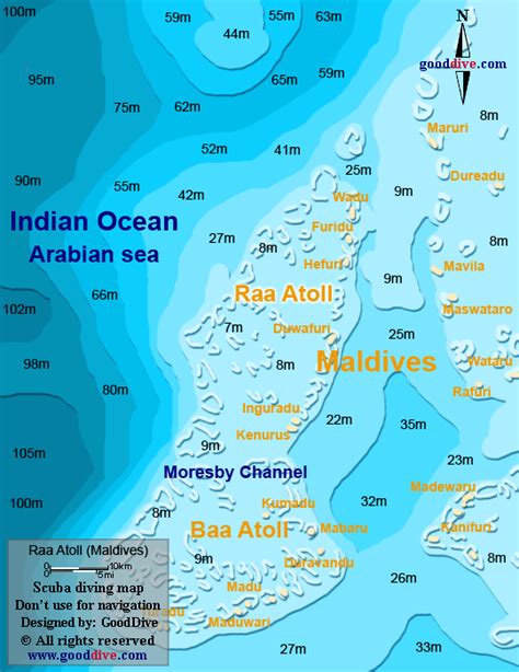Map Of Raa Atoll