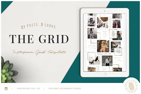 Instagram Grid Layout Template Photoshop Tutoreorg Master Of Documents