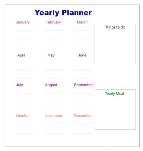 Year Planner Pdf Best Printable Calendar
