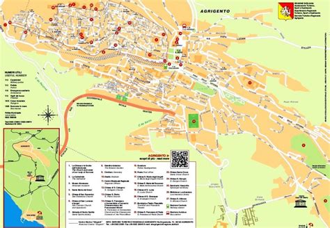 Agrigento Sicily Map