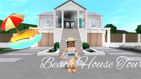 Beach House Tour Alixias Build Roblox Bloxburg Hxneyluv Youtube