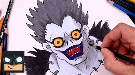How To Draw Ryuk Death Note Draw And Color Tutorial