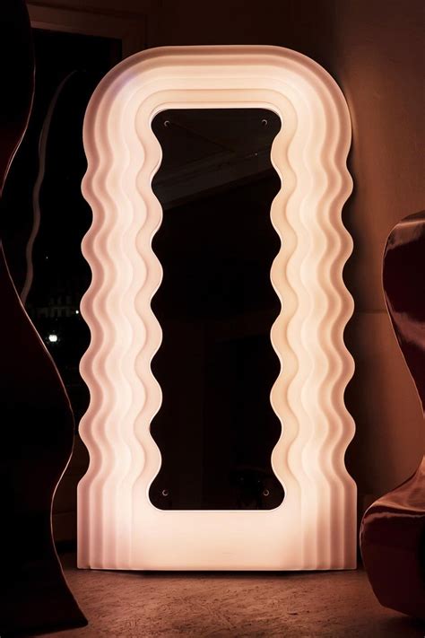 pink ‘ultrafragola mirror designed by ettore sottsass for poltronova italy ultrafragola