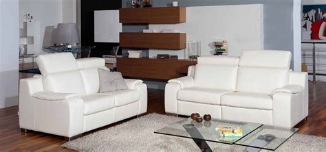 contemporary white leather living room sofa set miami florida antonio